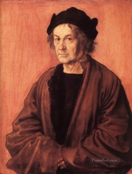 アルブレヒト・デューラー Painting - 70 歳の北方ルネサンスのデューラー神父の肖像 アルブレヒト・デューラー